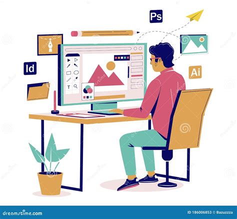 Computer Vector Illustration Graphic Design