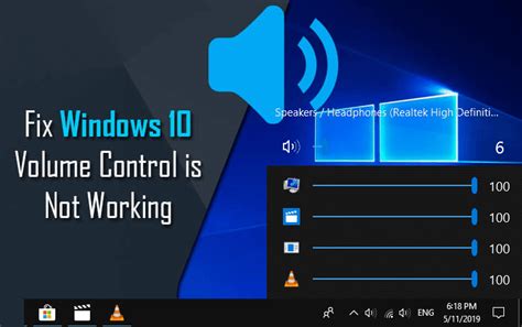 computer volume control setting windows 10