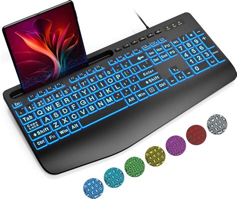 Computer With Backlit Keyboard