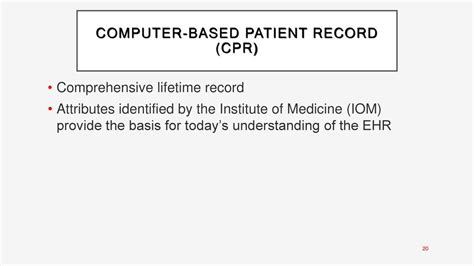 Computer-Based Patient Record System Ppt