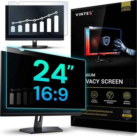 Computer Privacy Screen Protector for 23, 23.6, 23.8 and 24 Inches Monitor Anti Blue