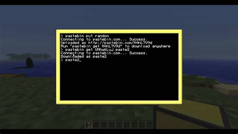 Computercraft Insert Pastebin