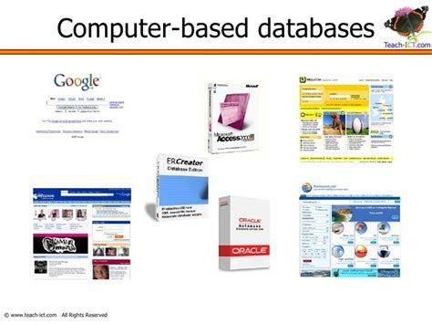 Computerized Based Database Examples