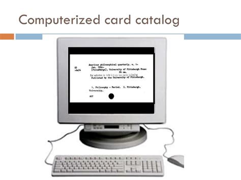 Computerized Card Catalog