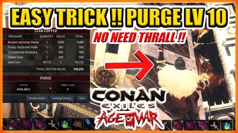 Conan Purge Tips