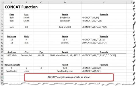 5 Excel Concat Tips