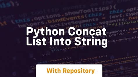 concat string list python