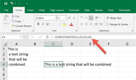Concatenate And Trim Formula In Excel