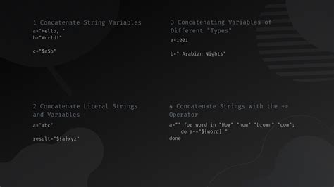 Concatenate Strings Linux Command Line