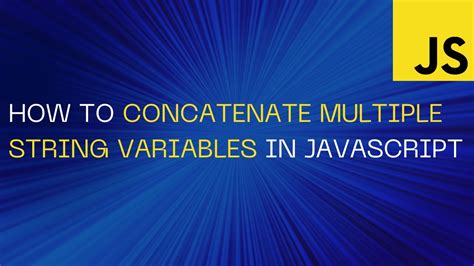 concatenate two string variables in javascript