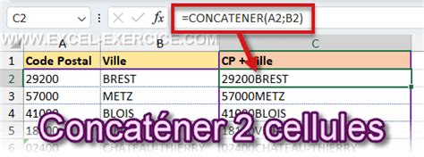 [VIDEO] Assembler des cellules avec la fonction CONCATENER() Excel formation