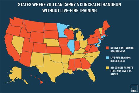 Concealed Handgun States Map