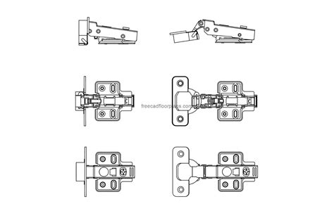 Concealed Hinges Drawing