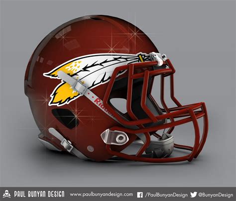 concept helmets nfl washington redskins