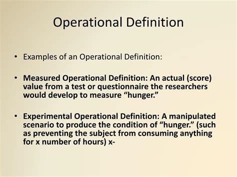 conceptual definition and operational definition in research example