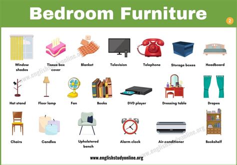 Bedroom Furniture Items Names