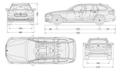Bmw 5 Series Touring 2020 Dimensions