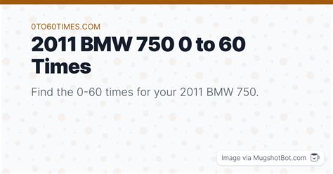 Bmw 750 Zero To 60
