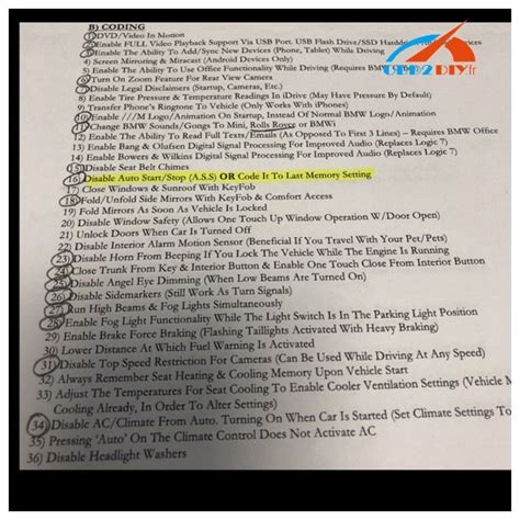 Bmw G Series Coding List