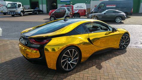 Bmw I8 Gold Chrome