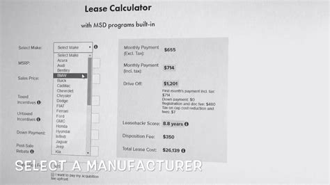 Bmw Lease Payment Calculator