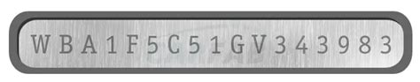 Bmw Vin Example