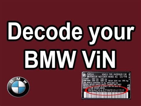 Bmw Vin Number Year