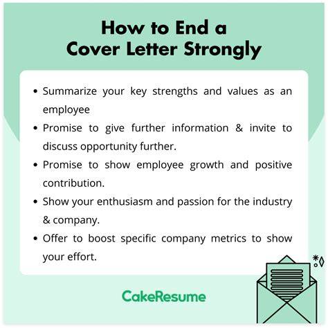 Cover Letter Closing
