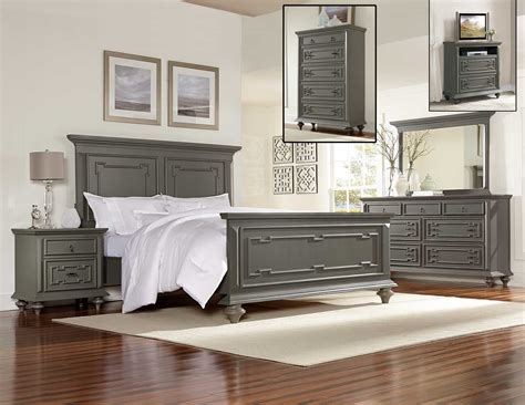 Grey Wooden Bedroom Furniture
