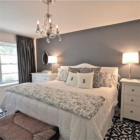 Light Grey Bedroom With White Furniture