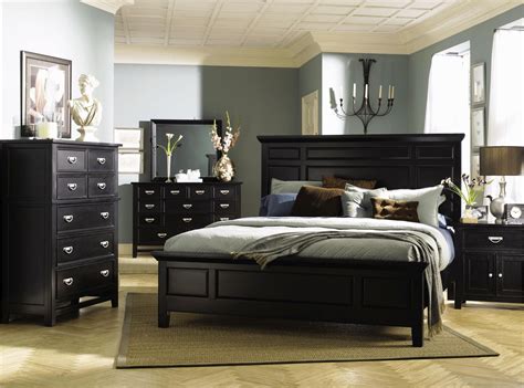 Master Bedroom With Black Furniture