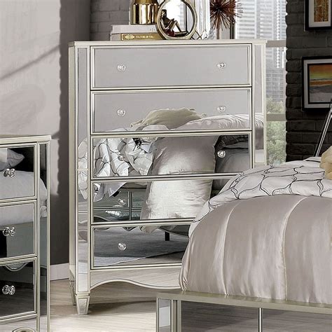 Mirrored Silver Bedroom Furniture