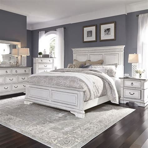 White Distressed Bedroom Furniture