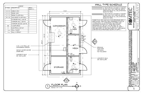 Concession Stand Dimensions