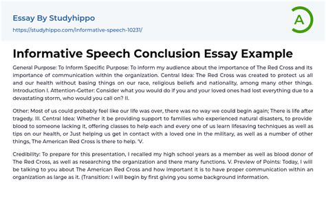 conclusion examples for speech