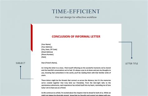 conclusion for informal email