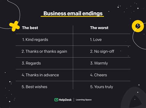 conclusion in formal email