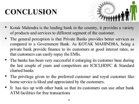 conclusion of kotak mahindra bank