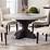 Arden Concrete Top Metal Pedestal Round Dining Table 54" Zin Home