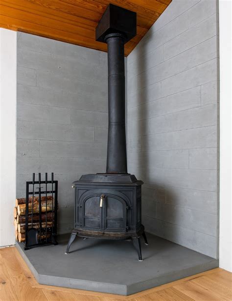 Concrete Board Wood Stove