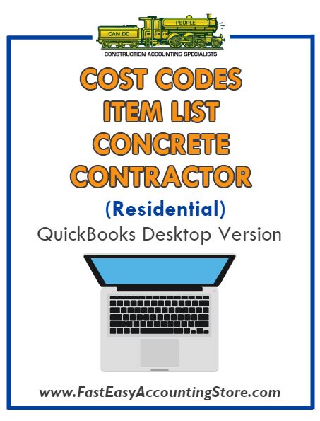 Concrete Cost Codes