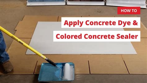 Concrete Dye Application