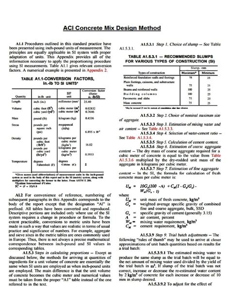 Concrete Mix Design Notes Pdf