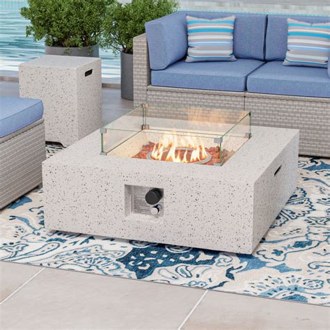 Concrete Propane Fire Table - Square