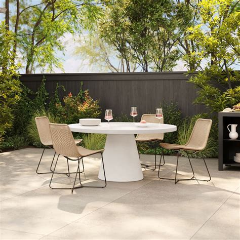 Concrete Round Dining Table For 4