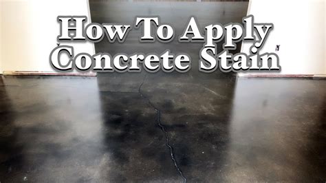 Concrete Stain Application