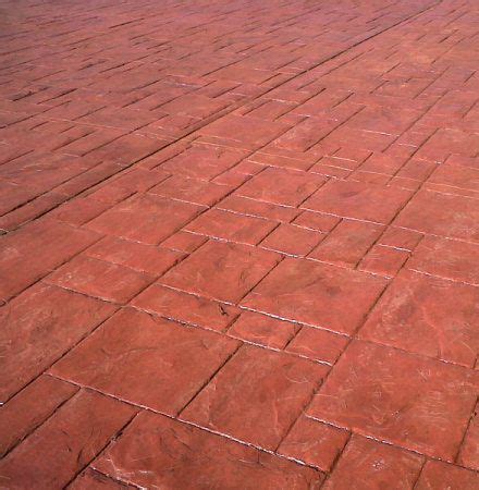 Concreto Estampado Rojo