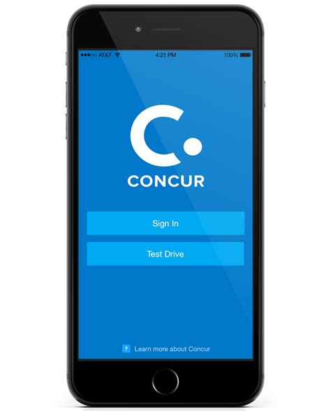 concur app for expenses