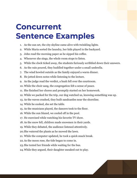 concurrent sentence examples