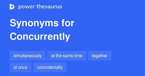 concurrently synonyms in english